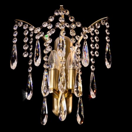 Sconces Citilux "Selena" CL302323, 26x30 cm, 2x40W, E14, brown color-6