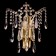 Sconces Citilux "Selena" CL302323, 26x30 cm, 2x40W, E14, brown color