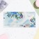 Money envelope "Congratulations!" blue flowers, 16.5x8 cm