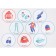 Sticked set 21 × 15 cm, 3 sheets, for pockets in kindergarten, for boys