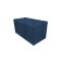 Puff with a lid and weighting, 800 × 400 × 420 mm, bingo velor, Denim color