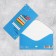 Gatter, blue background, 17x8.3 cm envelope "Gift"