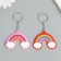 Trick rubber "Rainbow" 4x5 cm mix