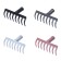 Robble straight, 8 straight teeth, metal, tuleyka 30 mm, without cuttings, mix