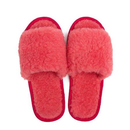 Homemade shoes (slippers) women 208, red color, rr 38-1