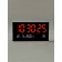 Electronic wall clock, thermometer calendar, 47.5 x 25.3 cm, red numbers 10.8 x 5.3 cm 10766