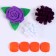 Set for creativity: Decor made of felt and a set of beads "Flower aroma"