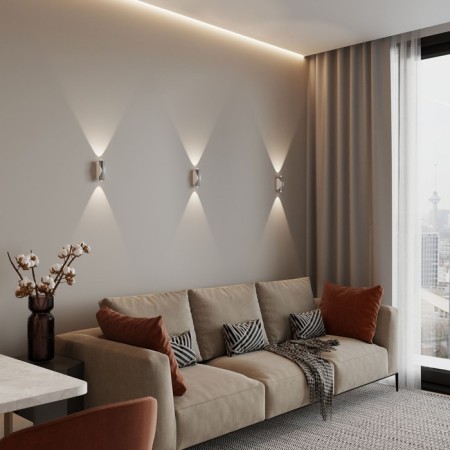 Interior backlight Elektrostandard, Steel LED 3 W, 44x36x127 mm, IP20, white color, steel-2