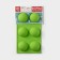 The form for baking is the “figure. Hemisphere ”, silicone, 27 × 18 × 3.5 cm, 6 cells (7x7x3.5 cm), color mix