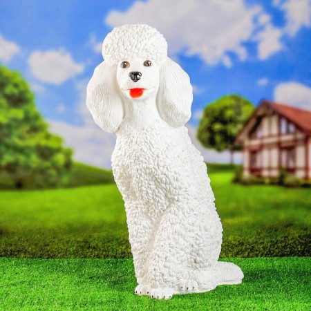 Garden figure "Poodle Sitting" 31x23x63cm-3