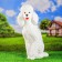 Garden figure "Poodle Sitting" 31x23x63cm