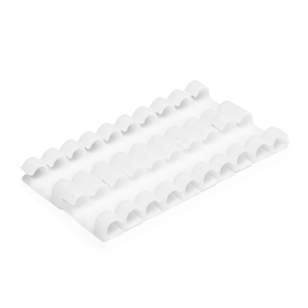 Holder self -adhesive for wires and garlands of tundra, 20 pcs, white color-10