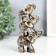 Polystone souvenir "Three Oleking Piramide Popon with ornament" 12x7.5x3.2 cm