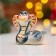 New Year. Souvenir "Maroussia" 5 × 5.5cm, gzhel, color