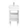Tumbing under the Aquaton sink Scandil Doors, 45 cm, color white gloss, white matte