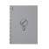 A4 notebook 80 sheets, a cage on a spiral, erichkrause, "Life style" plastic cover silver