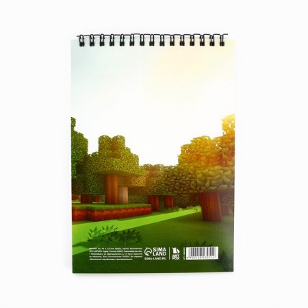 Notepad A5, 40 l. Cardboard cover. "Pixels"-3