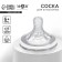 Nipple for a bottle, +6 months (x), Natural, wide throat 50mm., Physiological No. 4