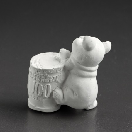 Figure for coloring "Pig with money" 7.5x4.5x8cm,-2