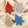 Christmas tree decoration "Christmas tree in a circle" (set 4 pcs) 5x6.5 cm mix