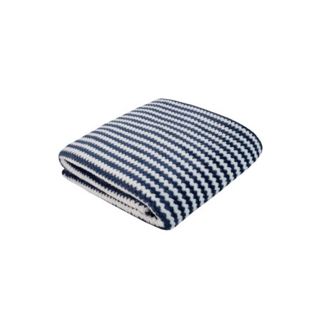 Zigzag blanket, size 200x220 cm, blue color-1