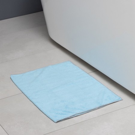 Raccoon rag, 250 g/m², 60 × 80 cm, microfiber, with overlock, 1 pc, color of blue-5