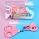 Manicure set of children for the smallest "Happiness" (scissors+forceps+saw)