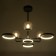 Mirbis chandelier 6XLED 30W 3xg9 black 75x75x59cm Bayerlux
