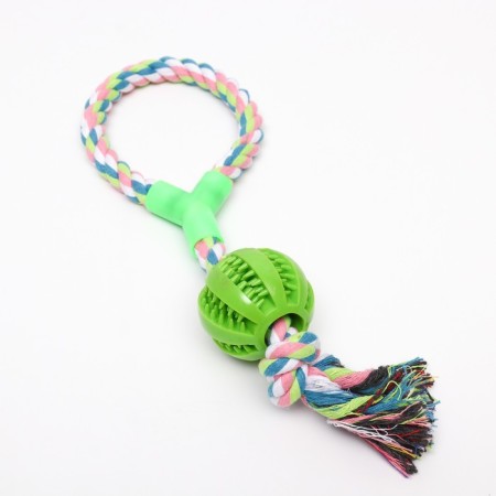 Cable toy with handle and ball, 38 cm, up to 160 g, green-4