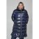 Female coat, size 68, dark blue color