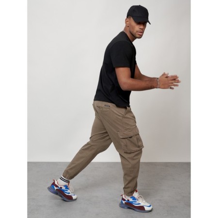 Cargo jeans, size 48, beige color-2