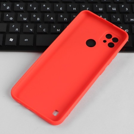 PERO case for Realme C21 phone, silicone, red-2