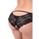 Lace panties with Erolata access, black color, size 50-52