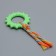 Chewing toy with a rope "Ring with a tail", green