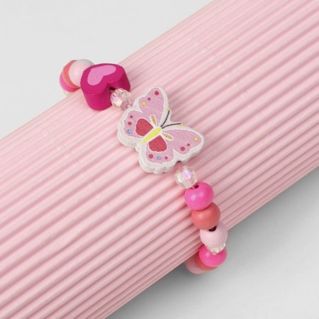 Bracelet Children's "Choselka" butterfly, pink color