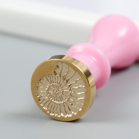 Printing for wax with a plastic handle "shell" 2.5x2.5 cm-3