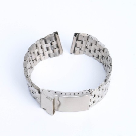 Watch strap, 24 mm, metal, L-18 cm, chrome-1