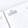 Diary in the thin cover “From March 8, white roses, A5, 80 liters