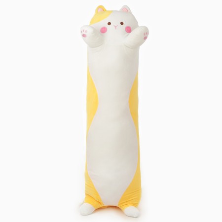 Soft toy-podushka "cat", 110 cm, yellow color-4