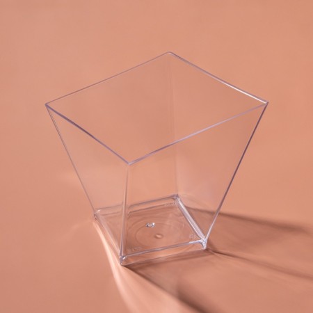 The form of the plastic disposable for the Sapphire buffet, 100 ml, transparent, 15 pcs/unns.
