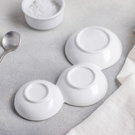 Ceramic Mengitsa "Atom", 20 × 12 cm, white color-2