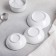 Ceramic Mengitsa "Atom", 20 × 12 cm, white color