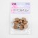A set of plastic buttons on the leg, d = 15 mm, 10 pcs, matte, brown color