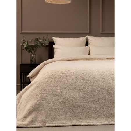 Texrepublic blanket, size 200x220 cm, beige color