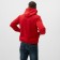 Male sweatshirt is laid down, the color is red, size 56