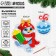Set for creativity. New Year's embroidery with a cross on the plastic canvas “New Year! Snowman with a ball "