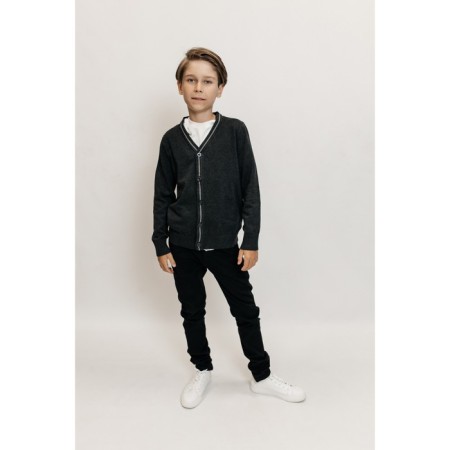 Jumper for boys, height 158-164 cm, dark gray color-2