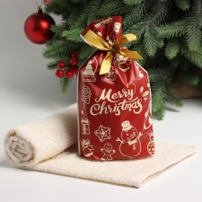 Terry towel economy and I am Merry Christmas 30*60 cm, col. dairy, 100% HL, 340 g/m2