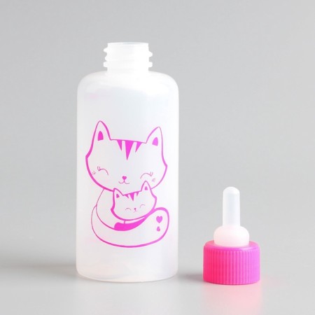 Set for feeding "fluffy happiness" for kittens, 60 ml, with 4 nipples and brush-5