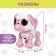 Robot Dog “Smart friend”, interactive: with sound recording, light, sound, sensory, musical, batteries, pink